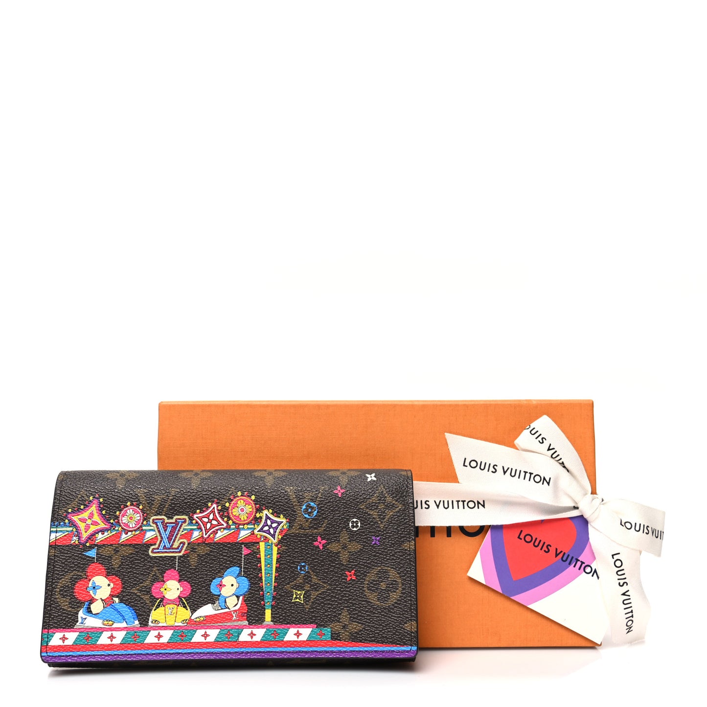 Monogram 2020 Christmas Animation Sarah Wallet Coquelicot