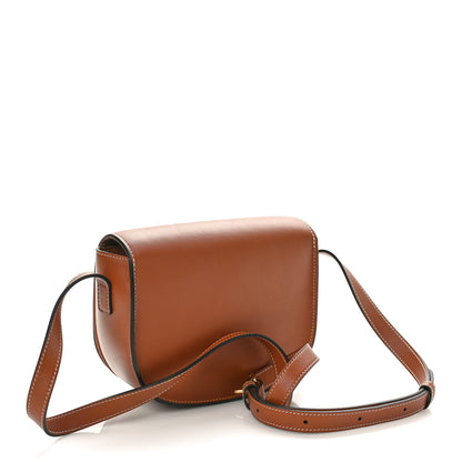 Celine Smooth Calfskin Cuir Triomphe Folco Crossbody Bag Tan 2 of 8
