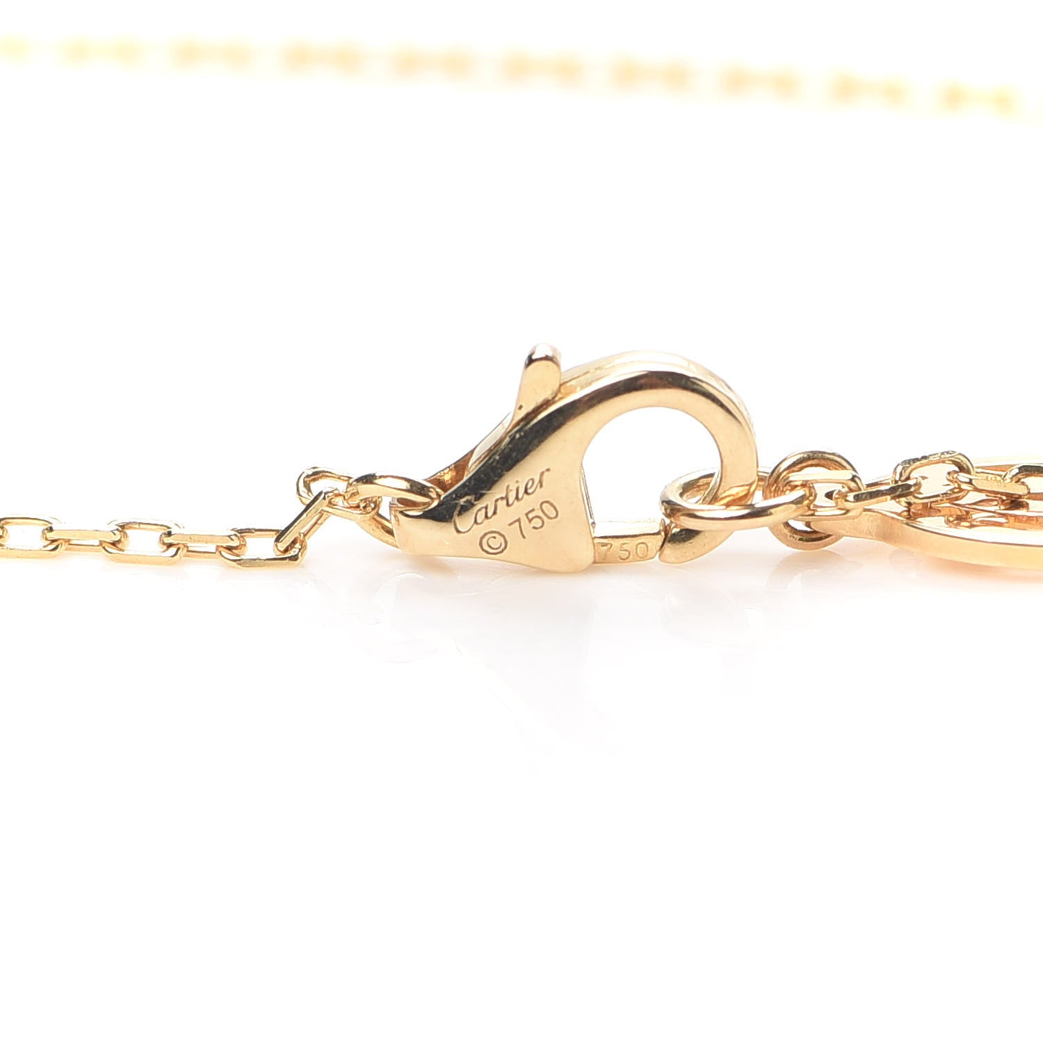 Cartier 18K Yellow Gold Diamond SM D'Amour Pendant Necklace 4 of 6