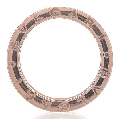 Bulgari 18K Rose Gold Black Ceramic B.Zero1 Four-Band Ring 55 7.25 4 of 5