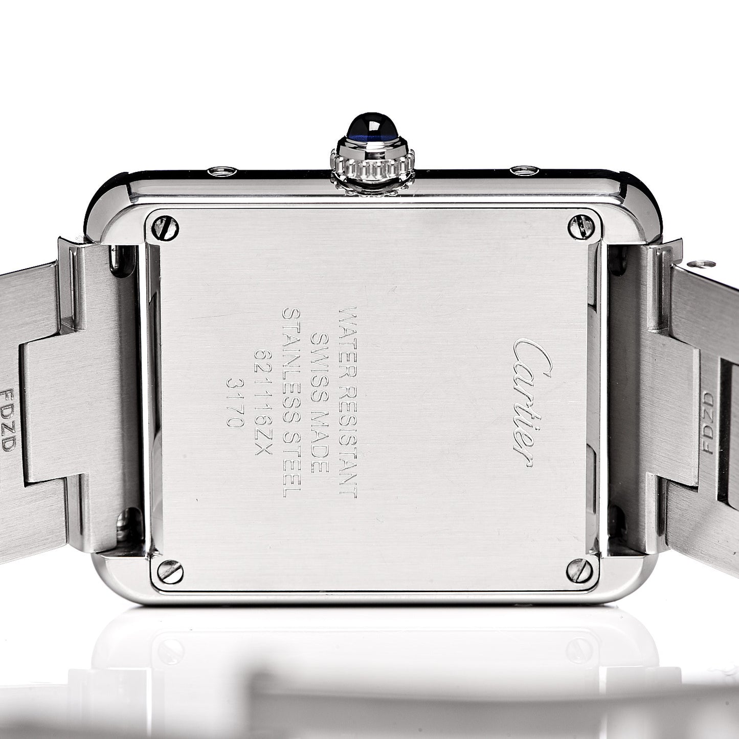Stainless Steel 24mm Tank Solo Quartz Watch
