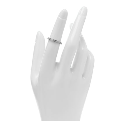 Cartier Platinum Diamond 2.4mm Ballerine Wedding Band Ring 50 5.25 2 of 5