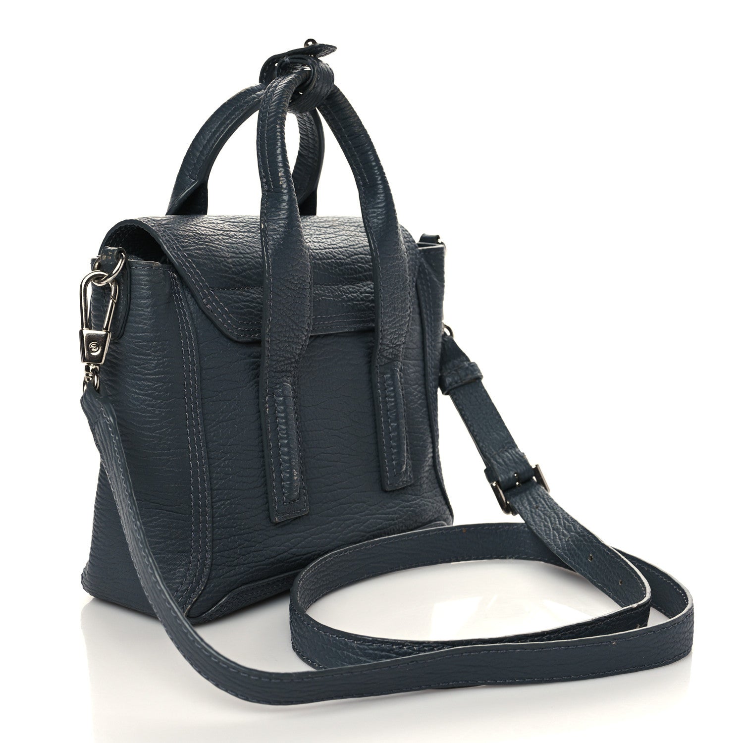 3.1 Phillip Lim Textured Calfskin Mini Pashli Satchel Storm 3 of 11