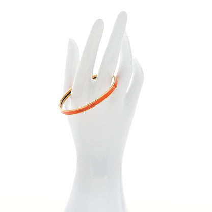 Hermes Enamel Uni Bangle 62 Orange Fruite 2 of 6