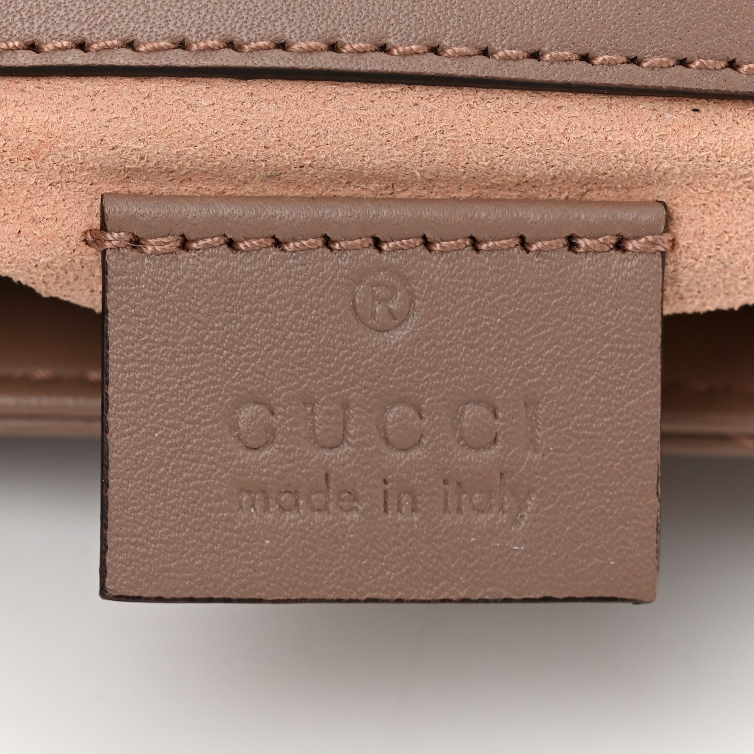 Gucci Calfskin Matelasse Super Mini GG Marmont Shoulder Bag Porcelain Rose 6 of 11
