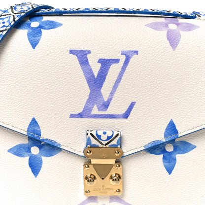 Louis Vuitton Monogram Giant By The Pool Pochette Metis MM Blue 7 of 9