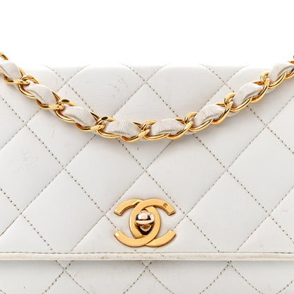 Chanel Lambskin Quilted Single Flap White 9 of 15