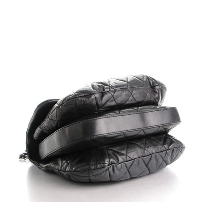 Chanel Lambskin Quilted 3 Large Flap Black 4 of 8