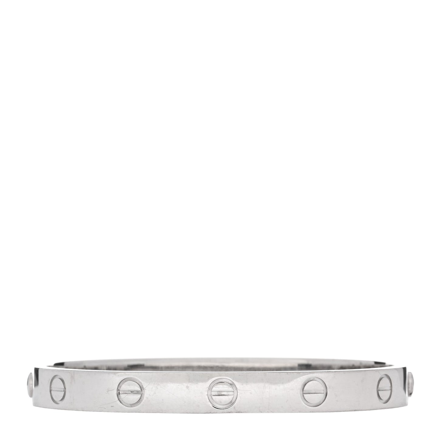 18K White Gold LOVE Bracelet 16