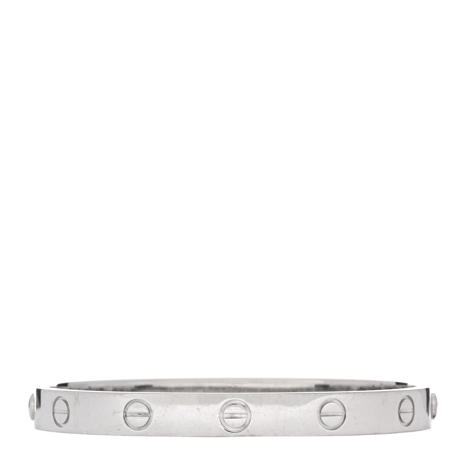 Cartier 18K White Gold LOVE Bracelet 16 2 of 5