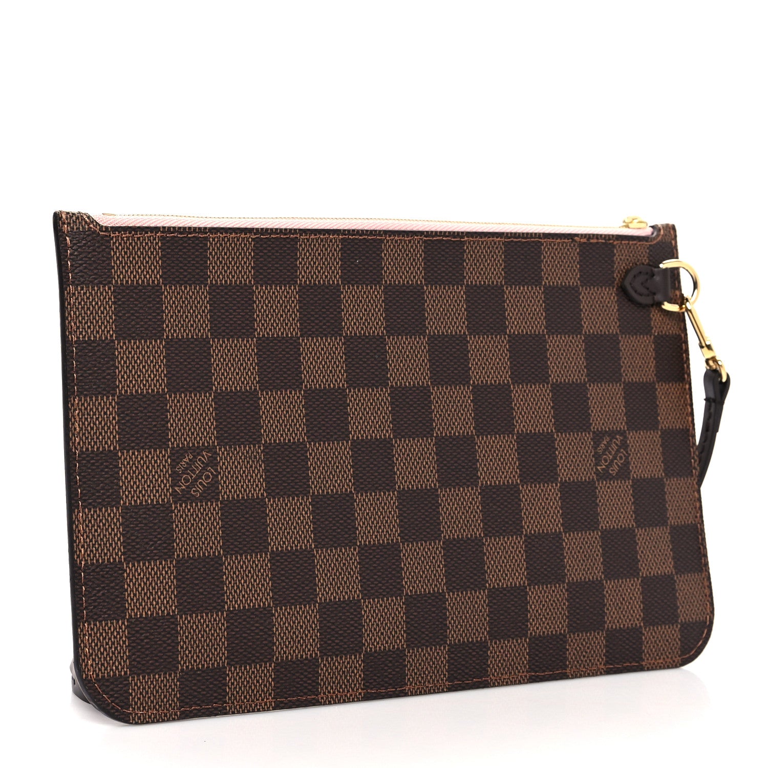 Louis Vuitton Damier Ebene Neverfull MM GM Pochette Rose Ballerine 3 of 7