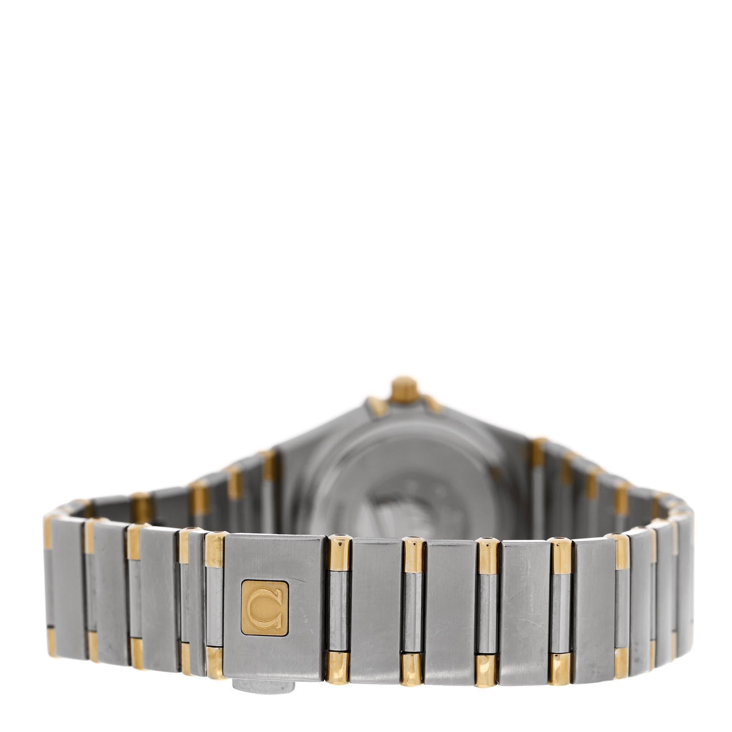 Omega Stainless Steel 18K Yellow Gold Diamond Bezel 22mm Constellation Quartz Watch Champagne 13671000 3 of 4