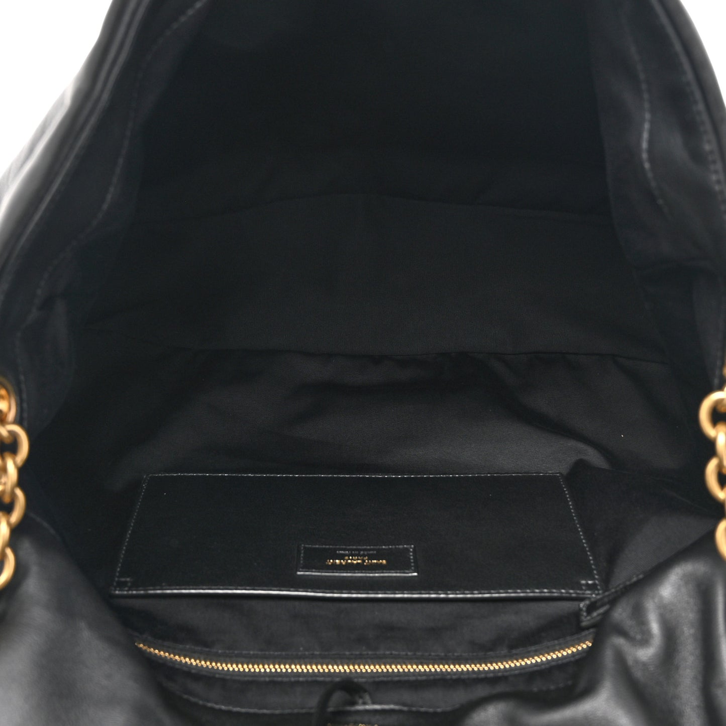 Lambskin Matelasse Monogram Large Jamie 4.3 Black