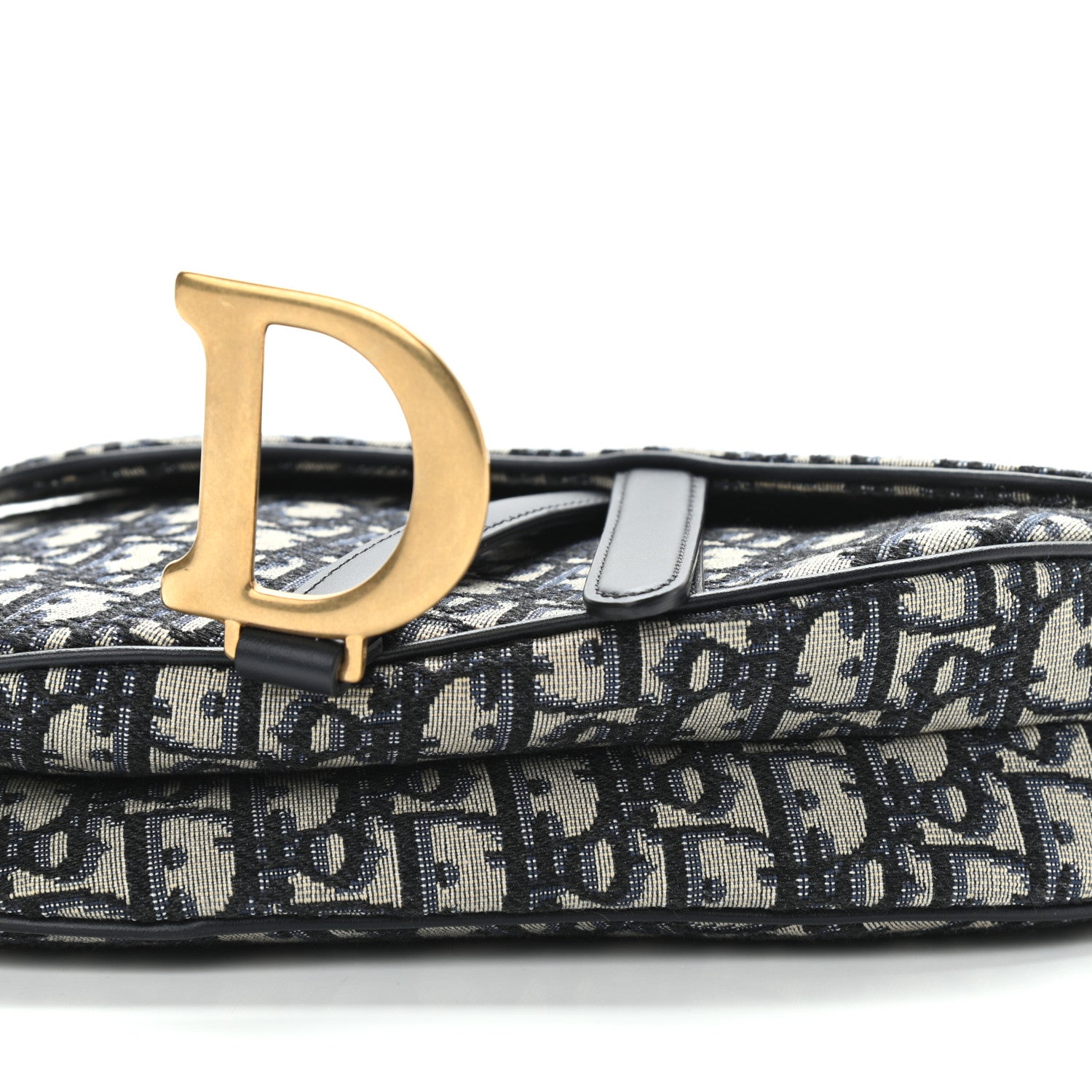 Christian Dior Oblique Saddle Bag Blue 10 of 10