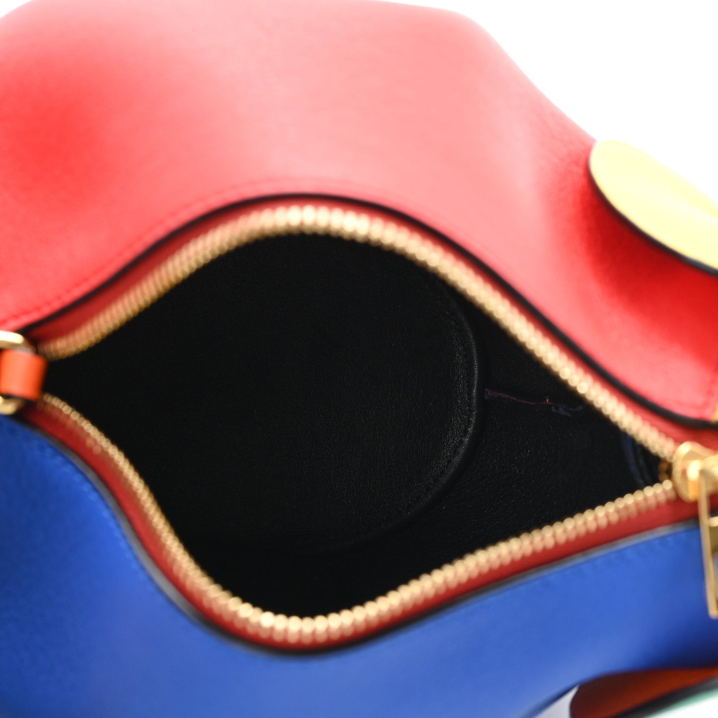 Calfskin Mini Elephant Crossbody Bag Rainbow Multicolor