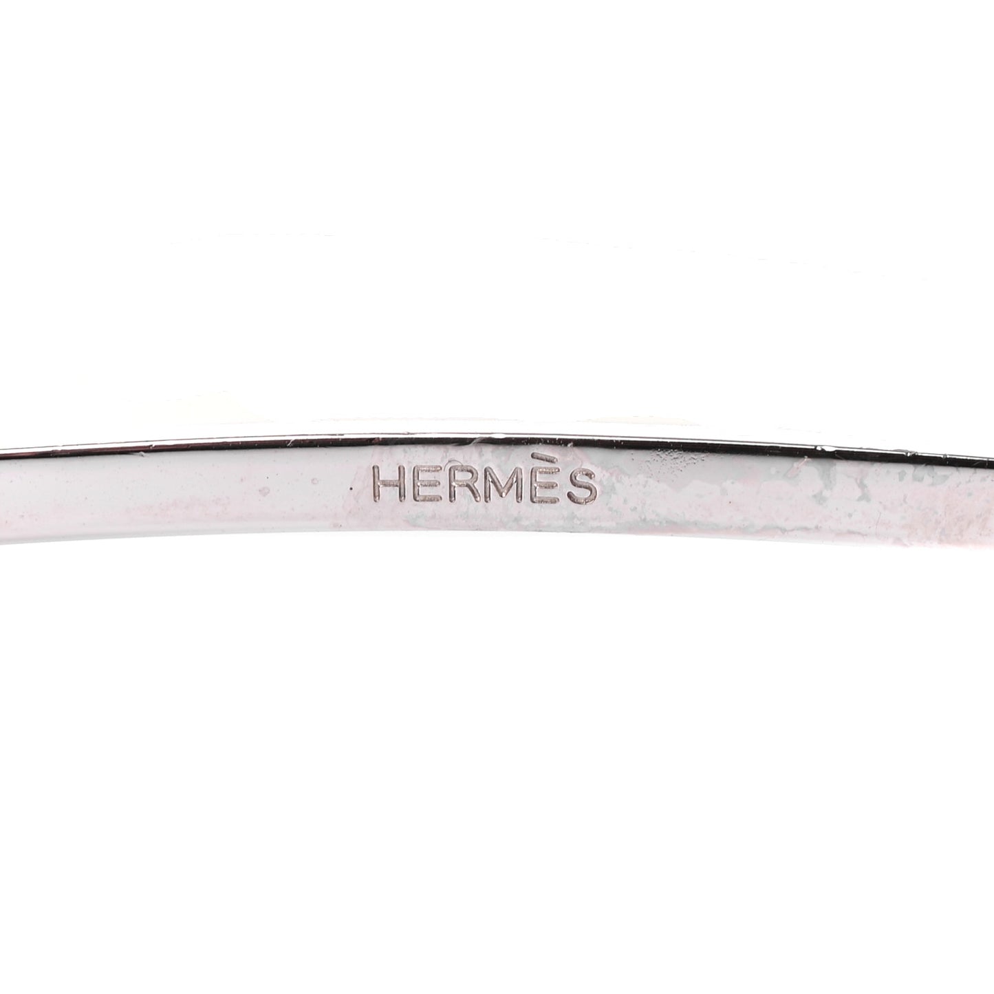 Enamel Quizz H Belt Buckle Craie