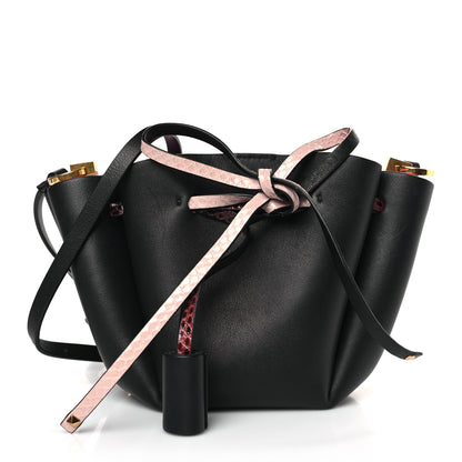 Valentino Garavani Vitello Ayers VLogo Bucket Bag Black 1 of 8