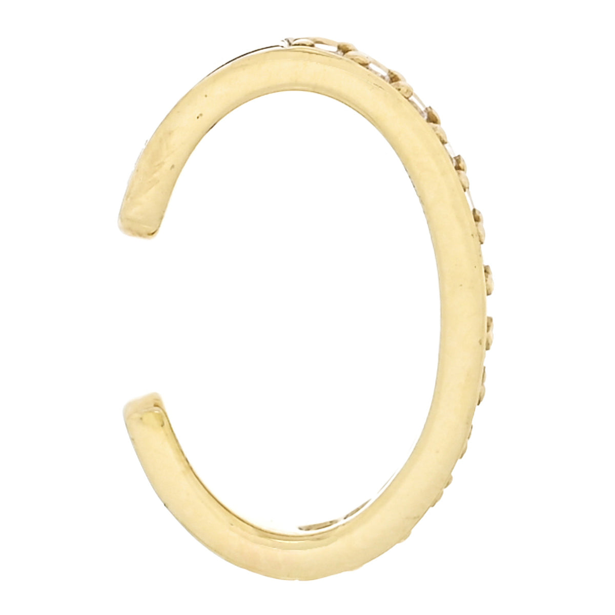 Anita Ko 18K Yellow Gold Diamond Single Row Ear Cuff Earring 3 of 5
