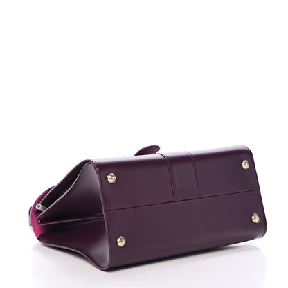 Delvaux Boxed Calfskin MM Magic Brillant Satchel Prune 3 of 9