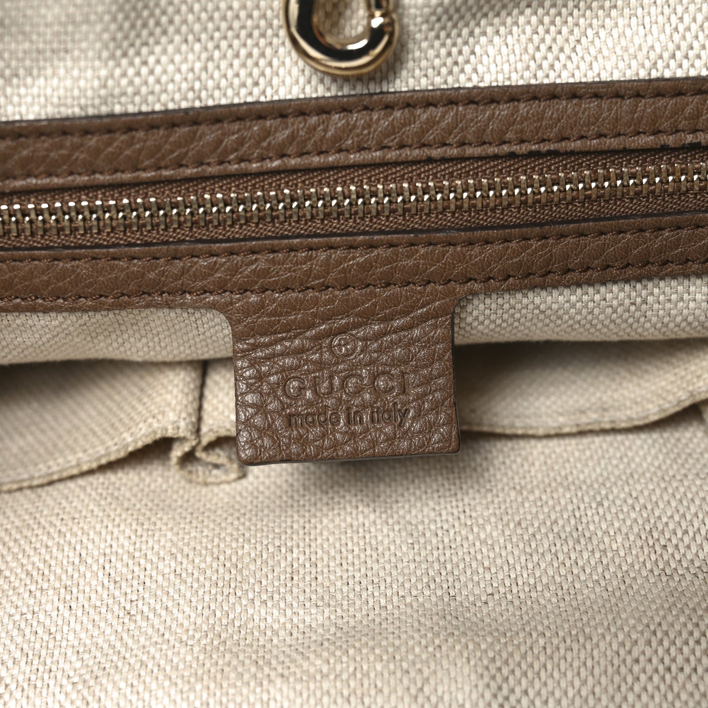 Pebbled Calfskin Medium Soho Chain Shoulder Bag Maple Brown