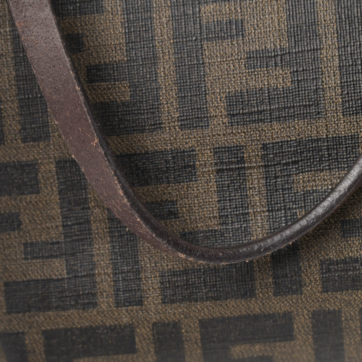 Fendi Zucca Spalmati Medium Roll Tote Tobacco Fuxia 12 of 17