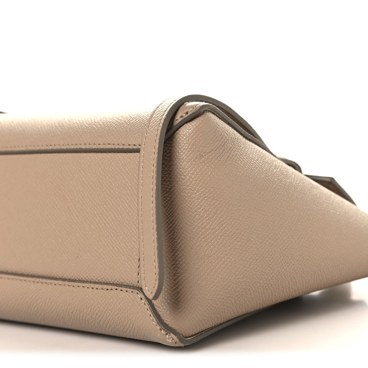Grained Calfskin Nano Belt Bag Light Taupe