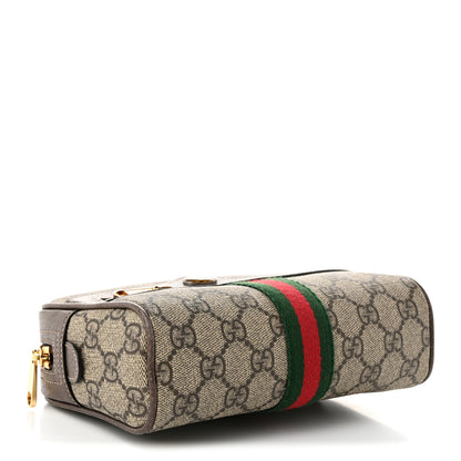 Gucci GG Supreme Monogram Web Small Ophidia Belt Bag 85 34 Dark Brown 4 of 10