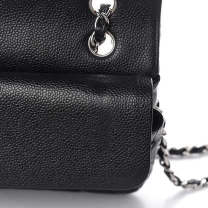 Chanel Caviar Quilted Medium Double Flap Black 17 of 25