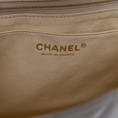 Chanel Caviar Quilted Jumbo Single Flap White 5 of 11