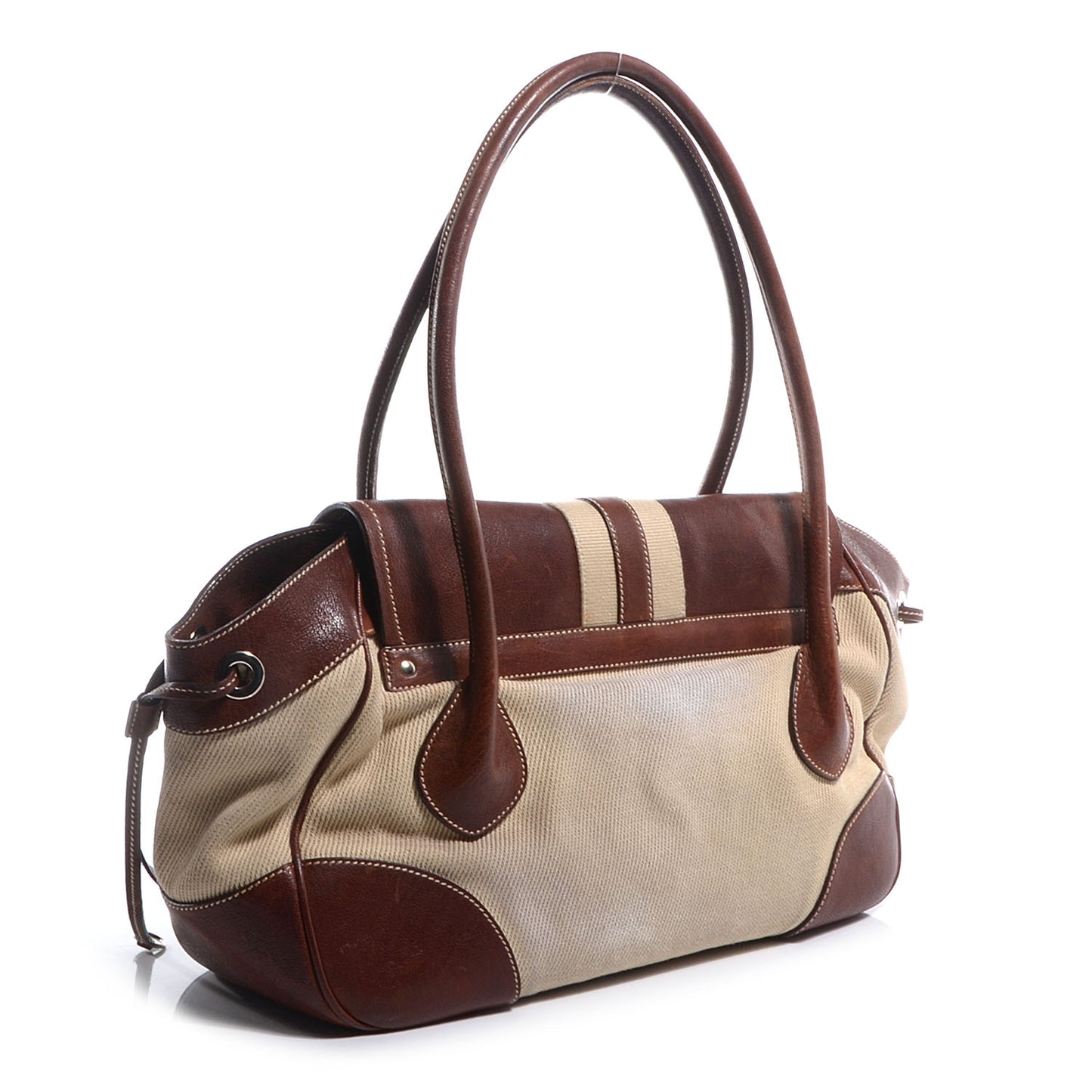 Canapa Leather Foldover Satchel Bruciato