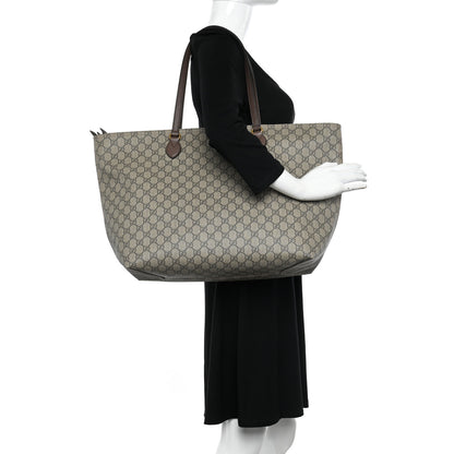 Gucci GG Supreme Monogram Medium Ophidia Shopping Tote Ebony 2 of 9