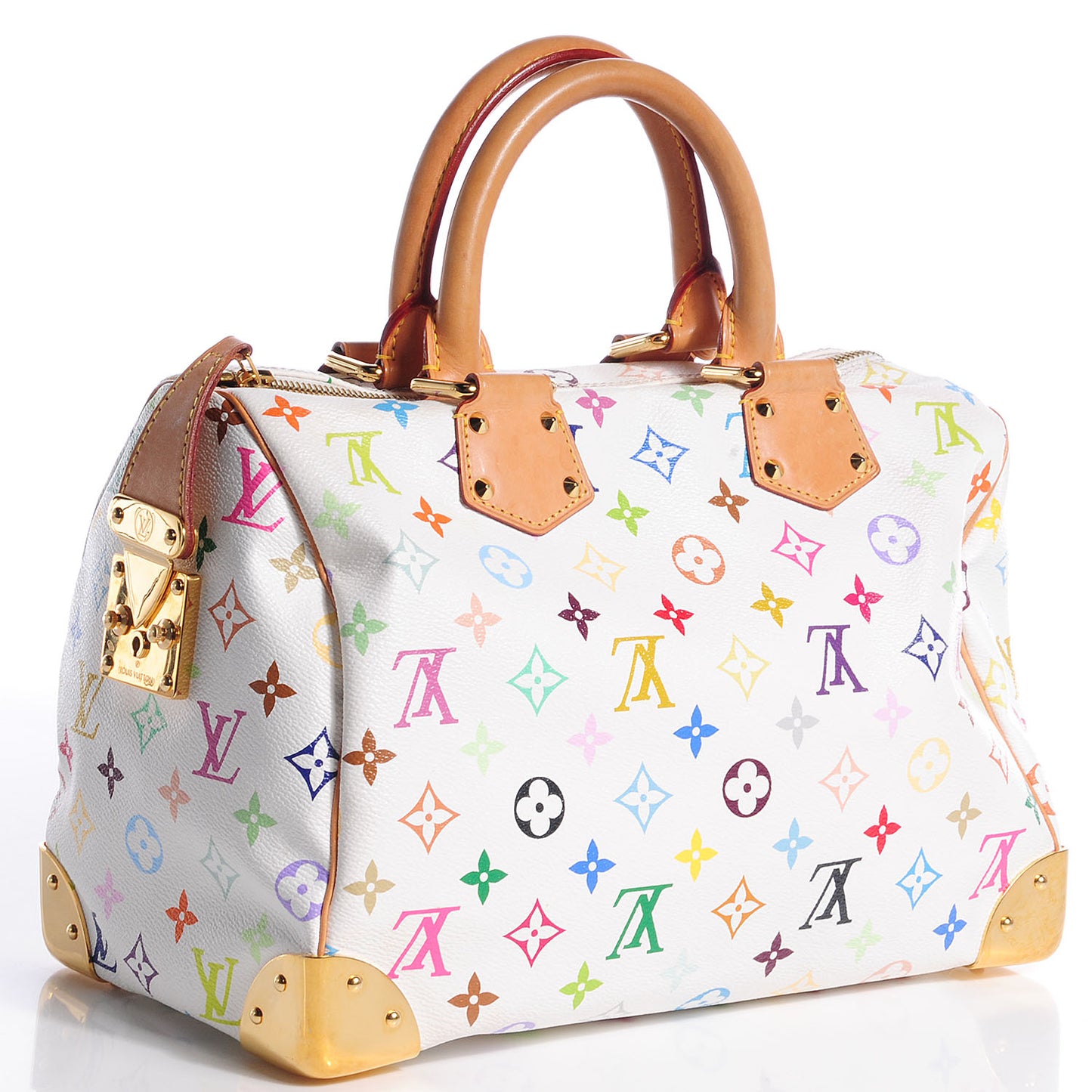 Monogram Multicolor Speedy 30 White