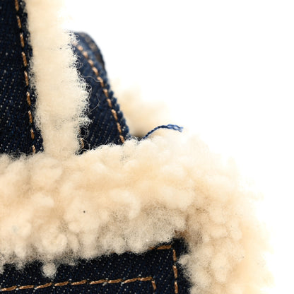 Telfar X UGG Denim Shearling Small Shopping Bag Raw Denim 10 of 10