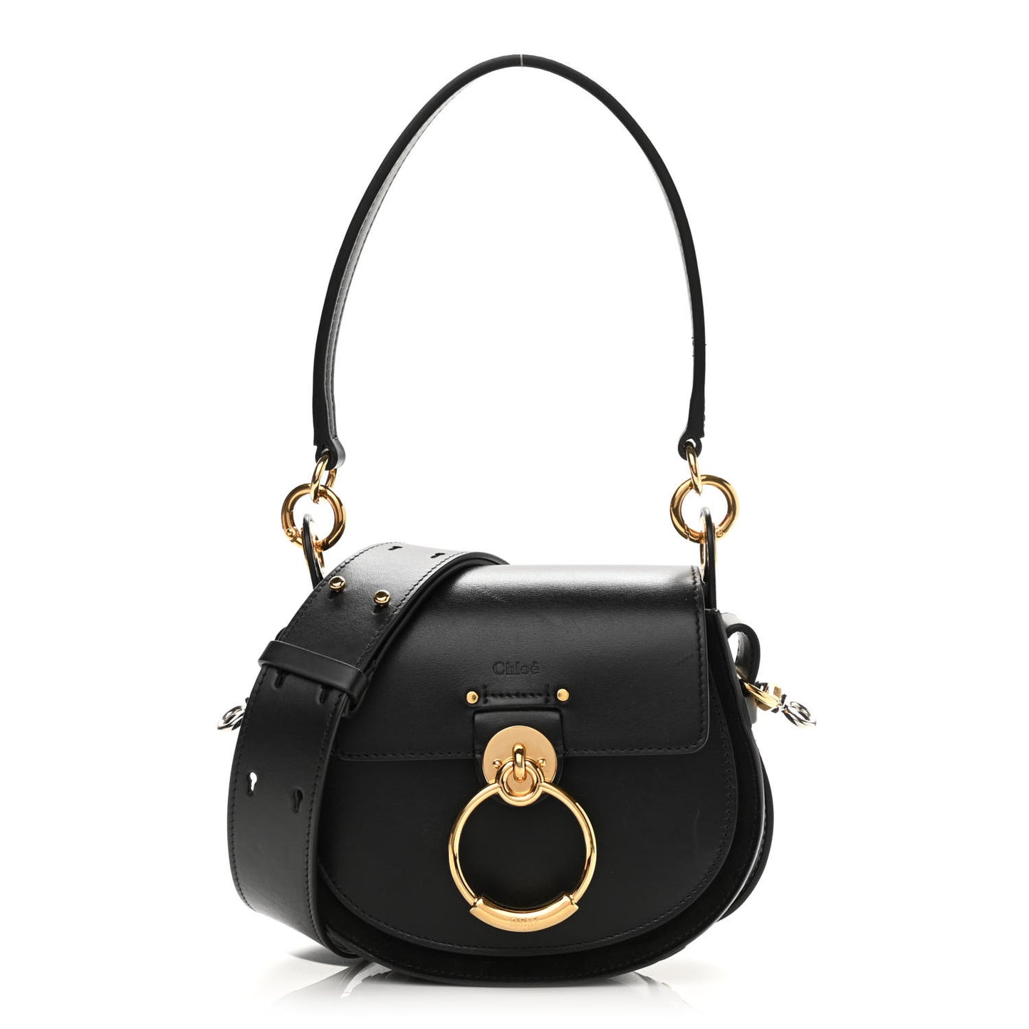 Calfskin Small Tess Bag Black