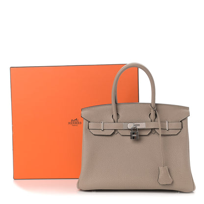 Hermes Togo Birkin 30 Gris Tourterelle 10 of 10