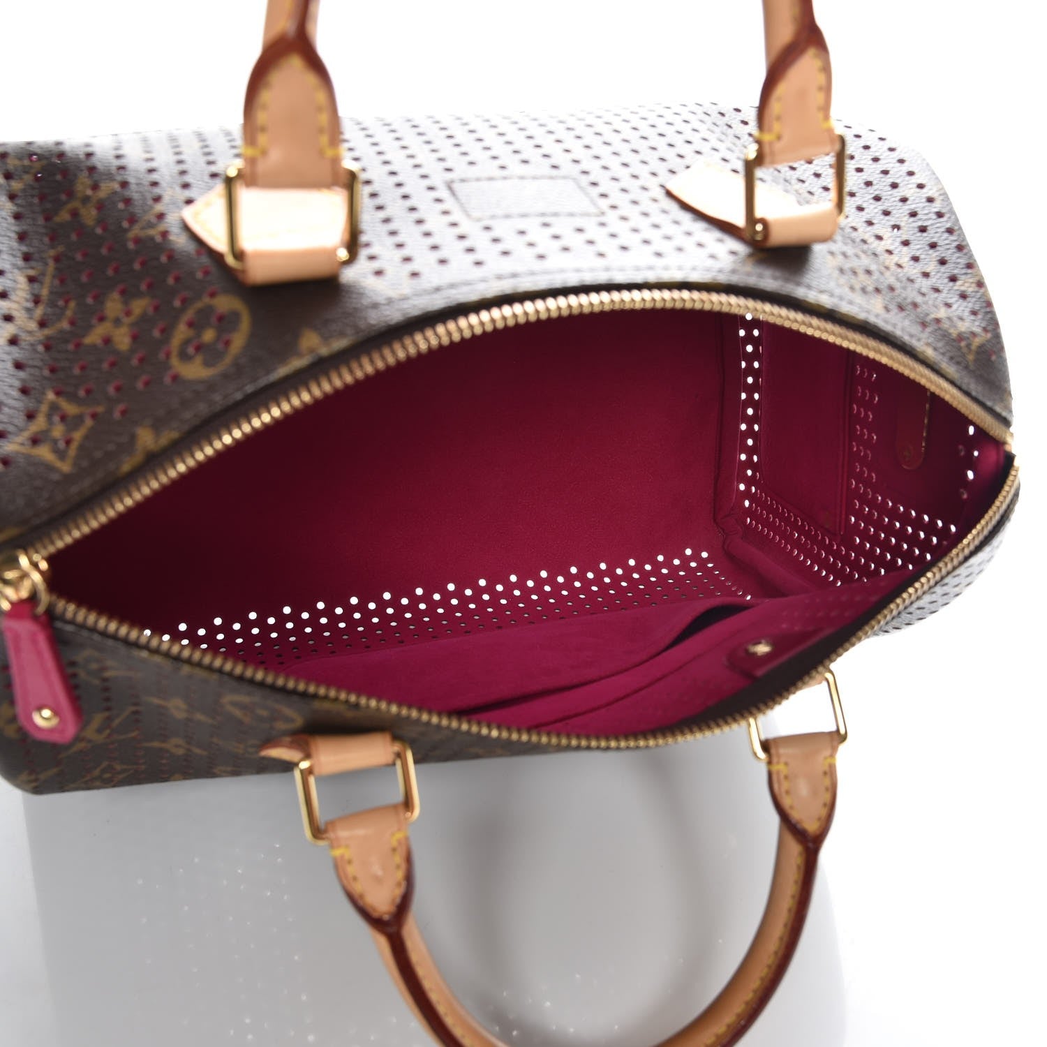 Louis Vuitton Monogram Perforated Speedy 30 Fuchsia 5 of 6