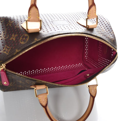 Louis Vuitton Monogram Perforated Speedy 30 Fuchsia 5 of 6