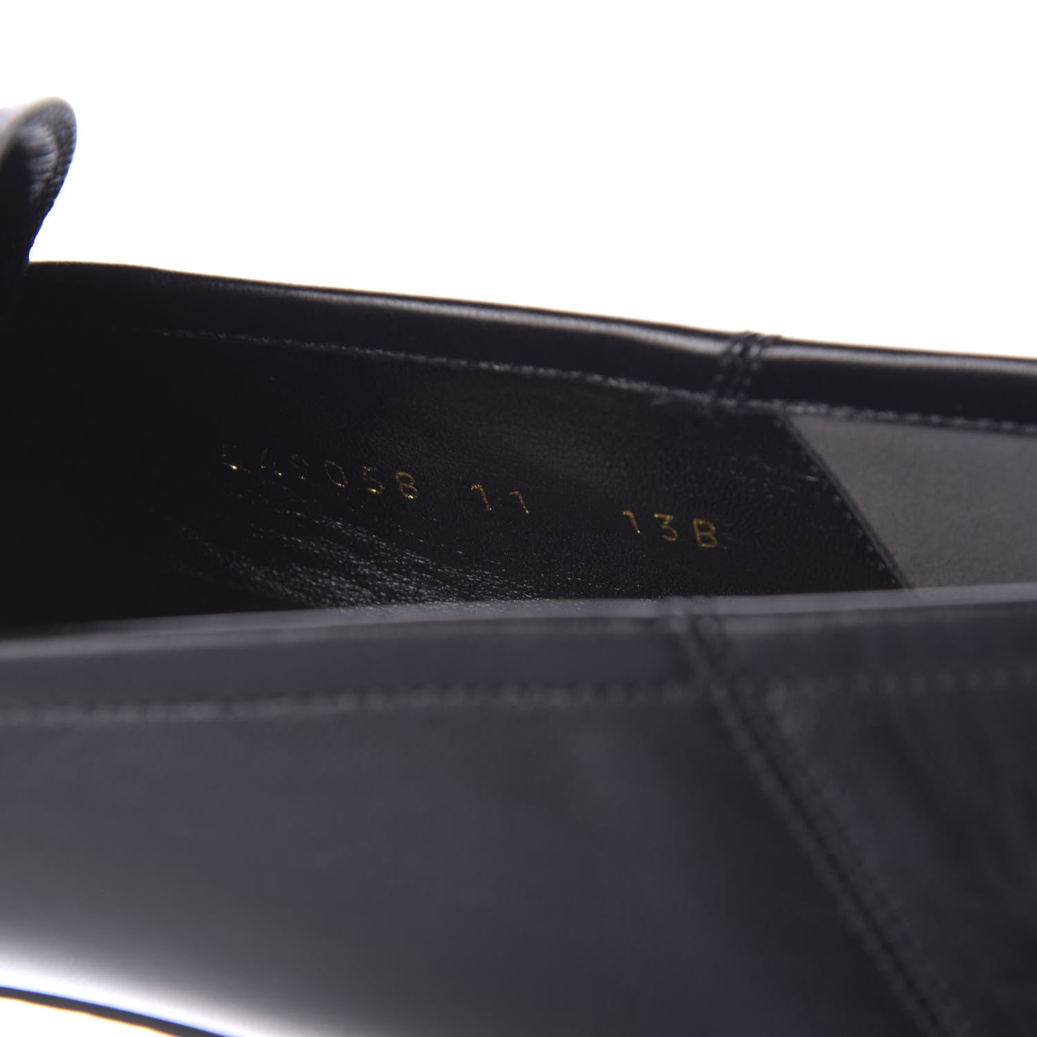 Gucci Goatskin Tiger Embroidered Mens Horsebit Loafers 11 Black 9 of 12