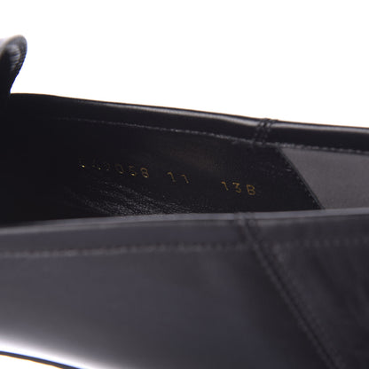 Gucci Goatskin Tiger Embroidered Mens Horsebit Loafers 11 Black 9 of 12