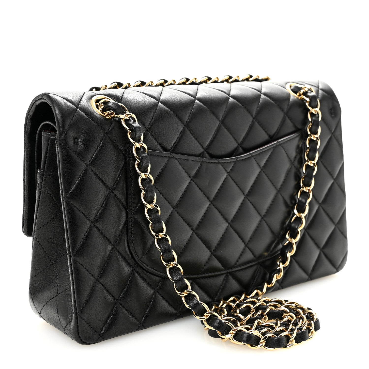 Chanel Lambskin Quilted Medium Double Flap Black 3 of 11