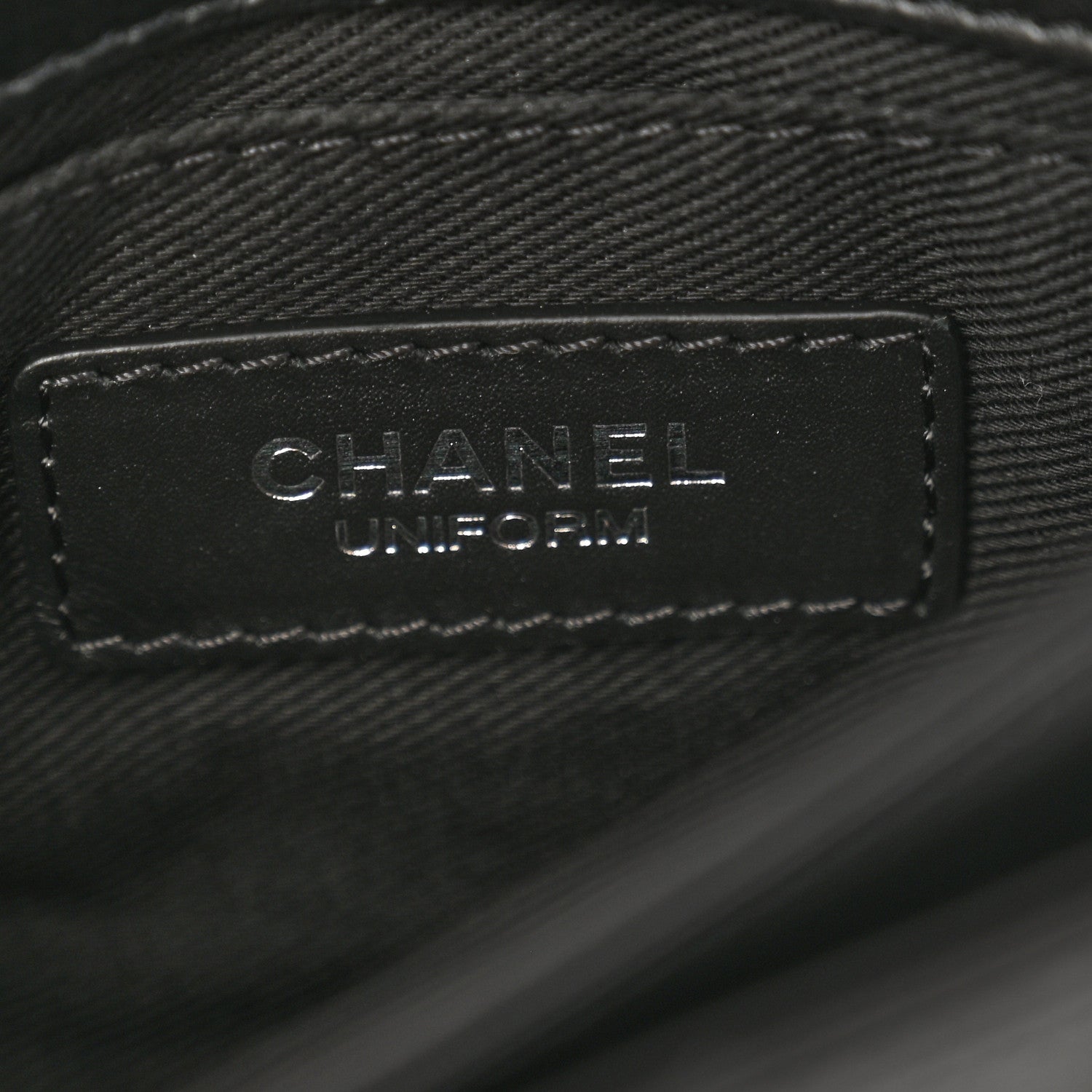 Chanel Calfskin Quilted CC Uniform Flap Belt Bag Black 5 of 9