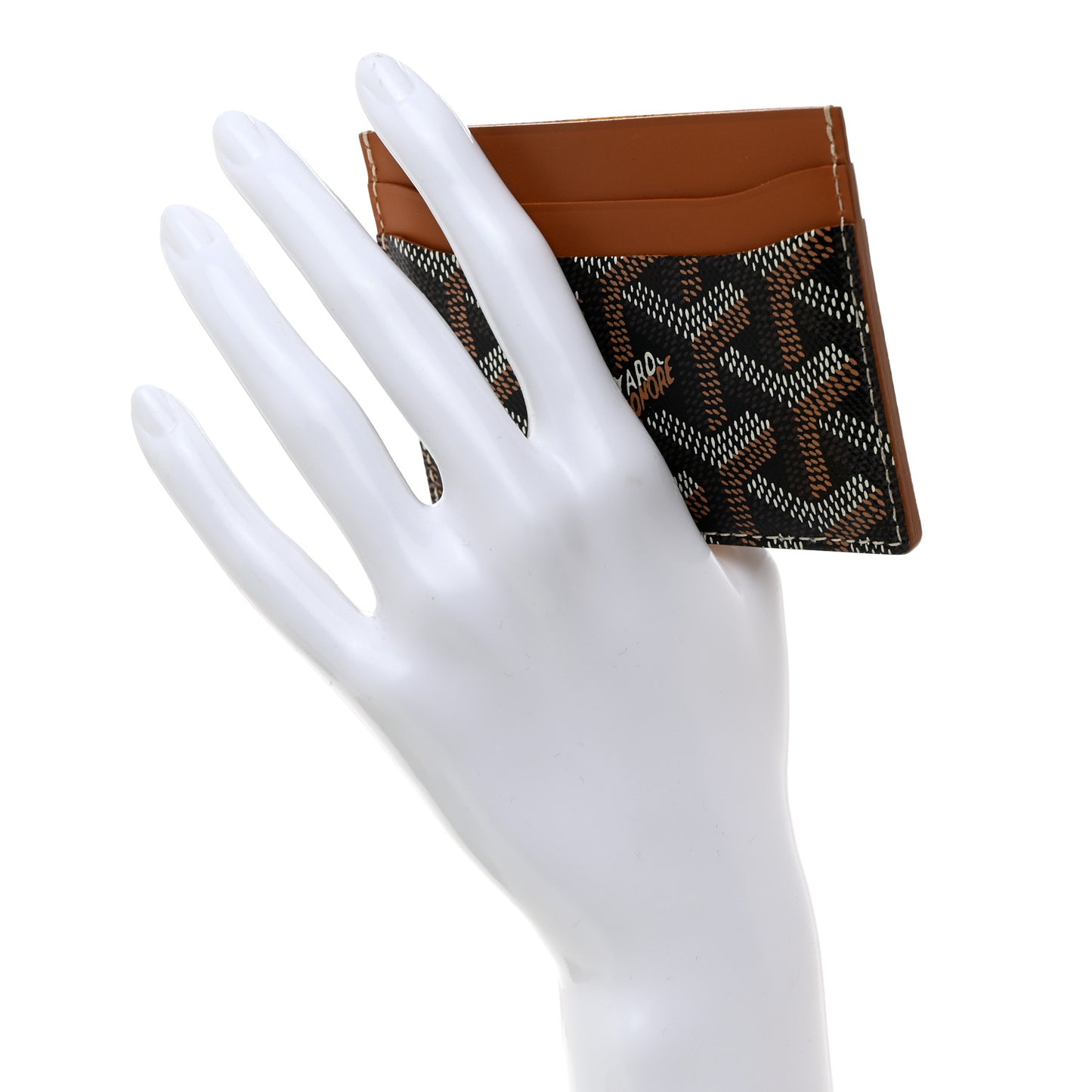 Goyardine Saint Sulpice Card Holder Black Gold