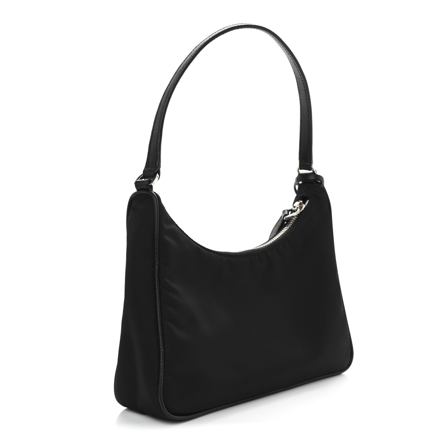 Prada Tessuto Nylon Saffiano Mini Re-Edition 2005 Bag Black 3 of 11