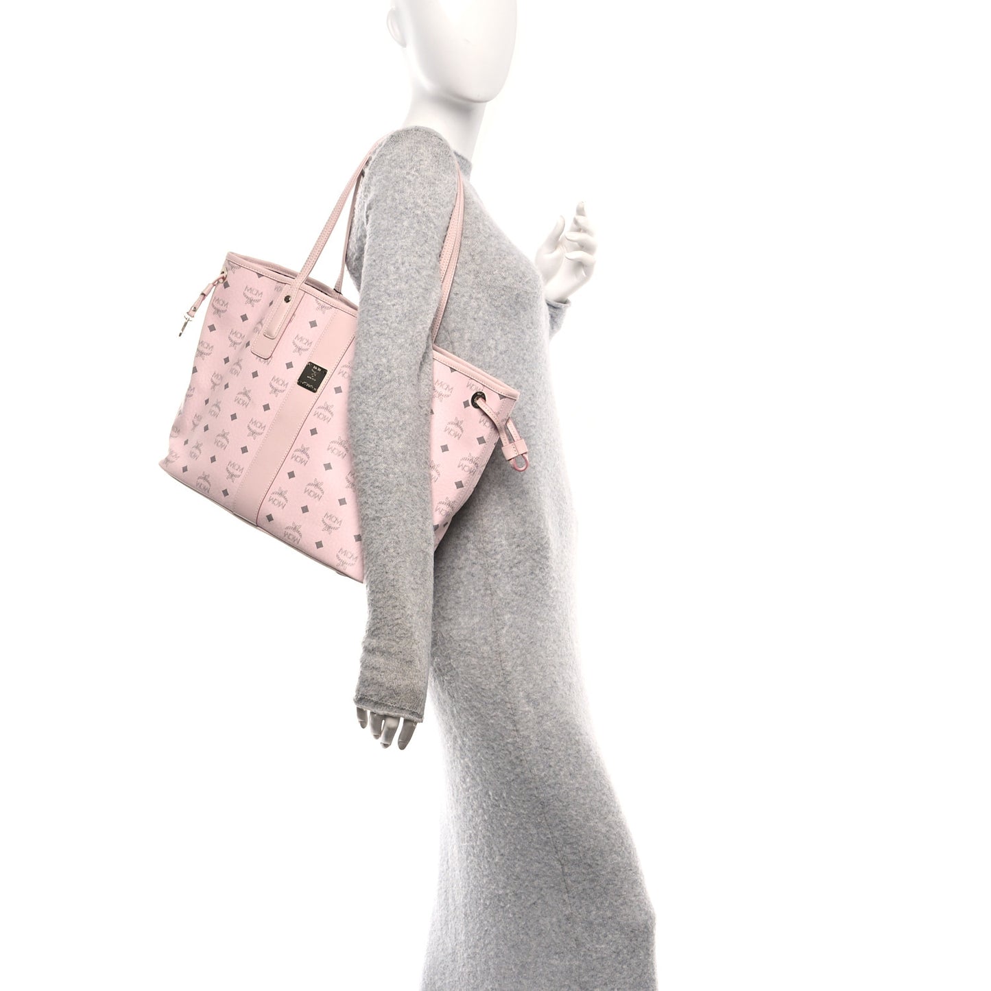 Visetos Medium Liz Reversible Shopper Tote Powder Pink