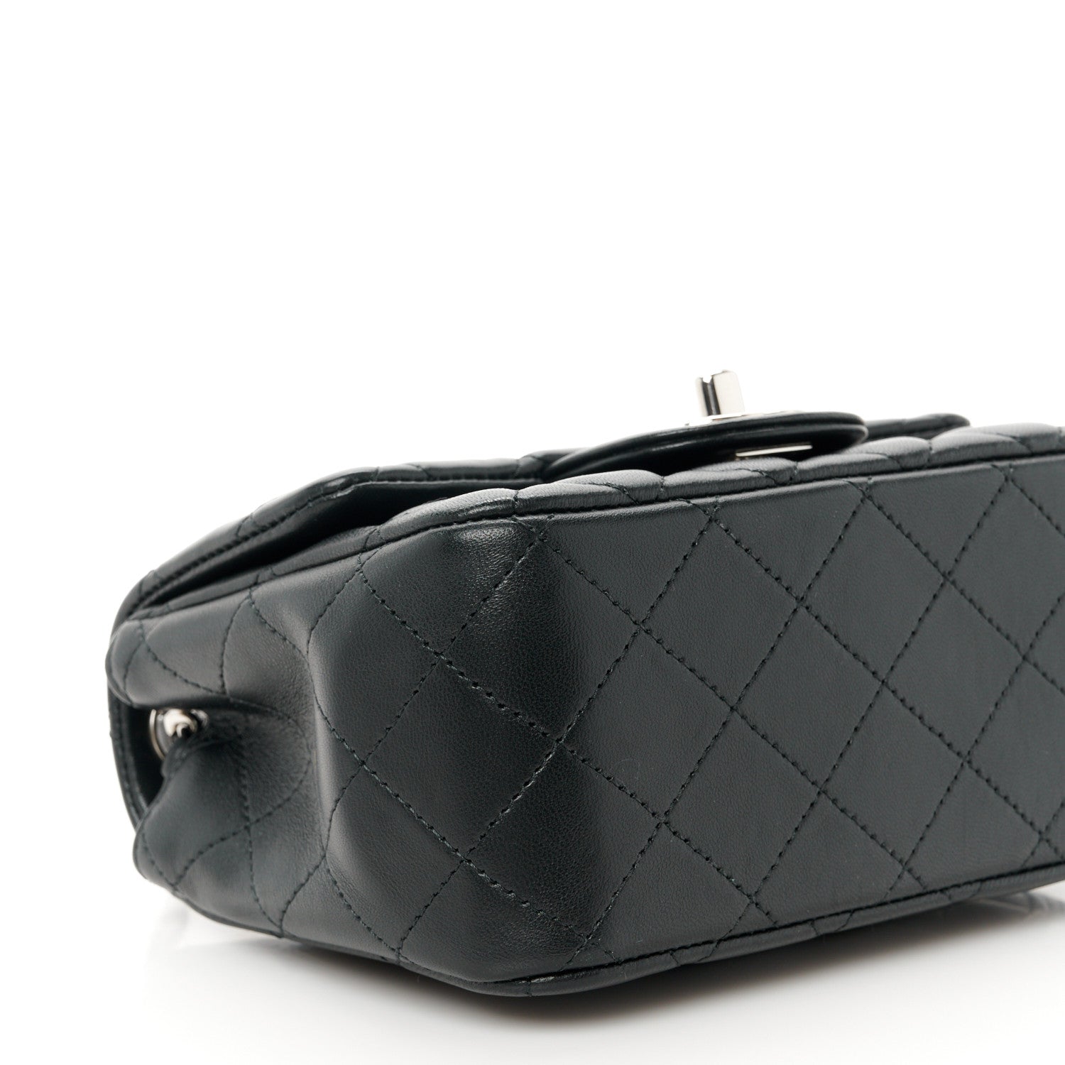 Chanel Lambskin Quilted Mini Square Flap Black 10 of 12