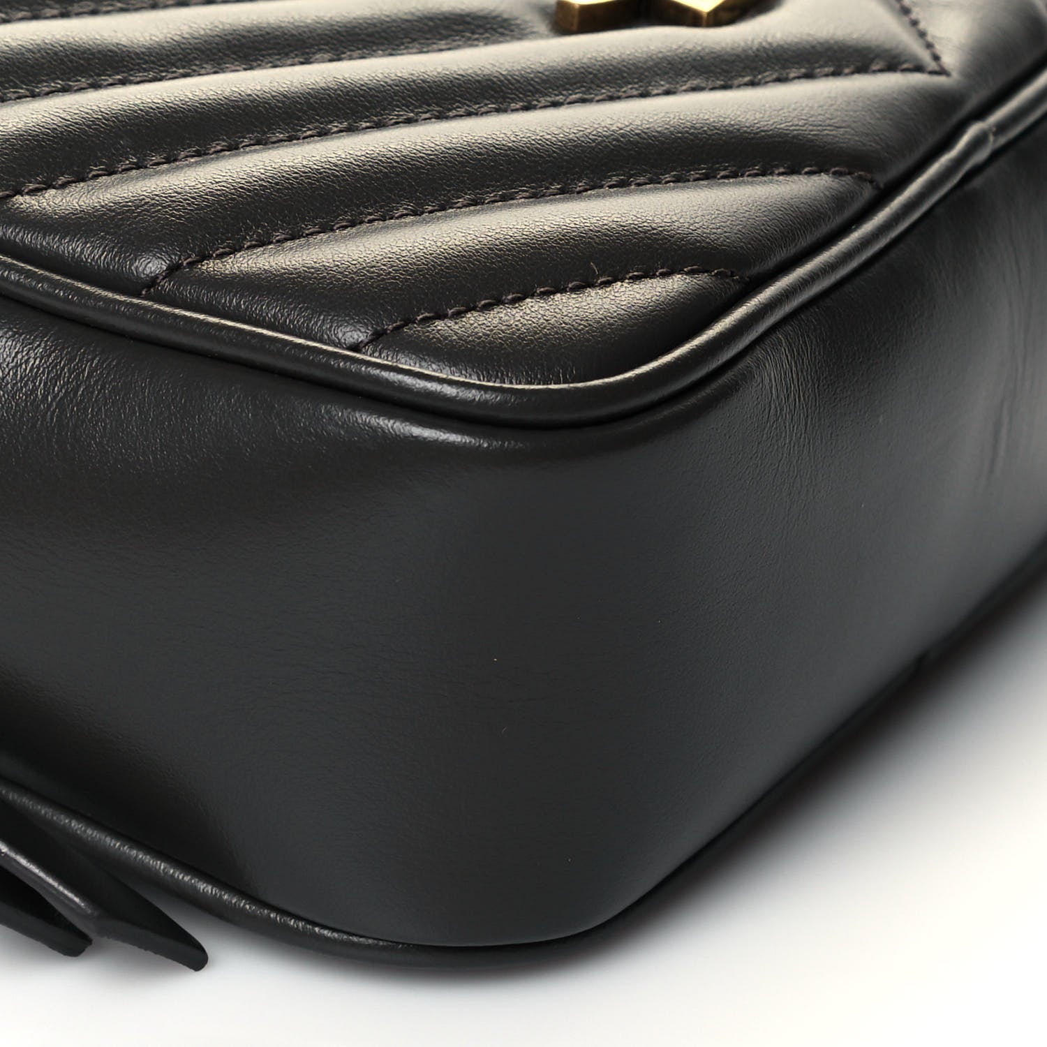 Saint Laurent Calfskin Matelasse Monogram Lou Belt Bag Smog 10 of 10