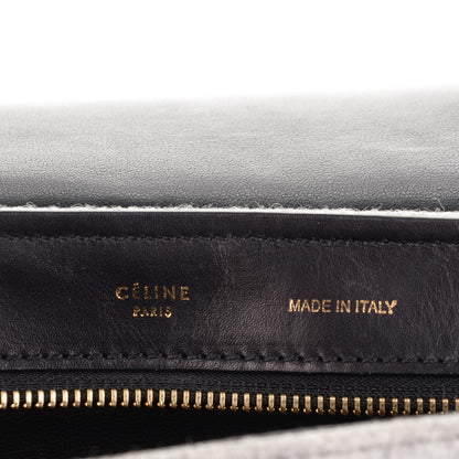 Celine Felt Smooth Calfskin Medium Trapeze Pearl Grey 5 of 7