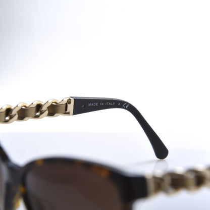 Chanel Acetate CC Chain Sunglasses 5215Q Tortoise 6 of 8