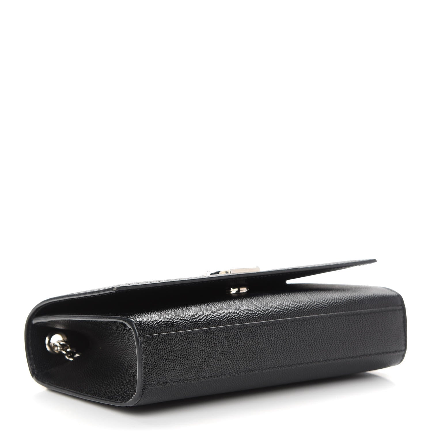 Saint Laurent Grain De Poudre Small Monogram Kate Satchel Black 4 of 8