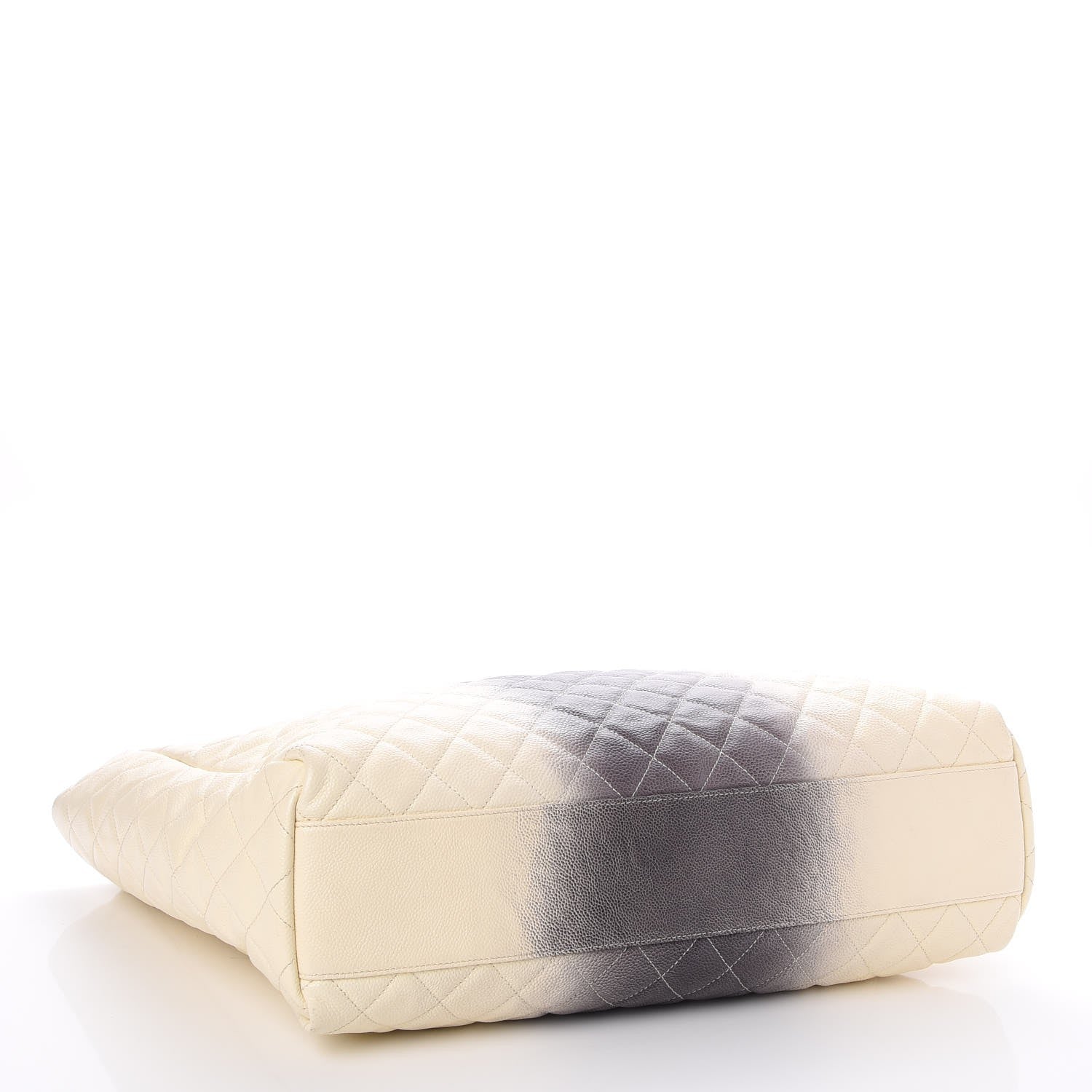 Chanel Caviar Ombre Large Shopping Tote White 5 of 8